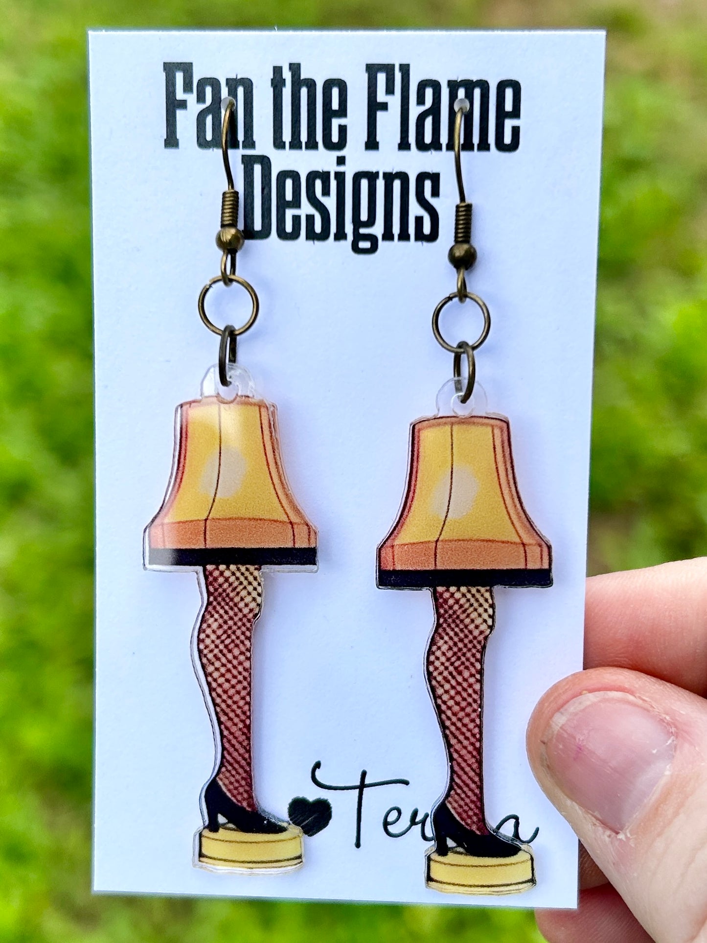 Leg Lamp Dangle Earrings
