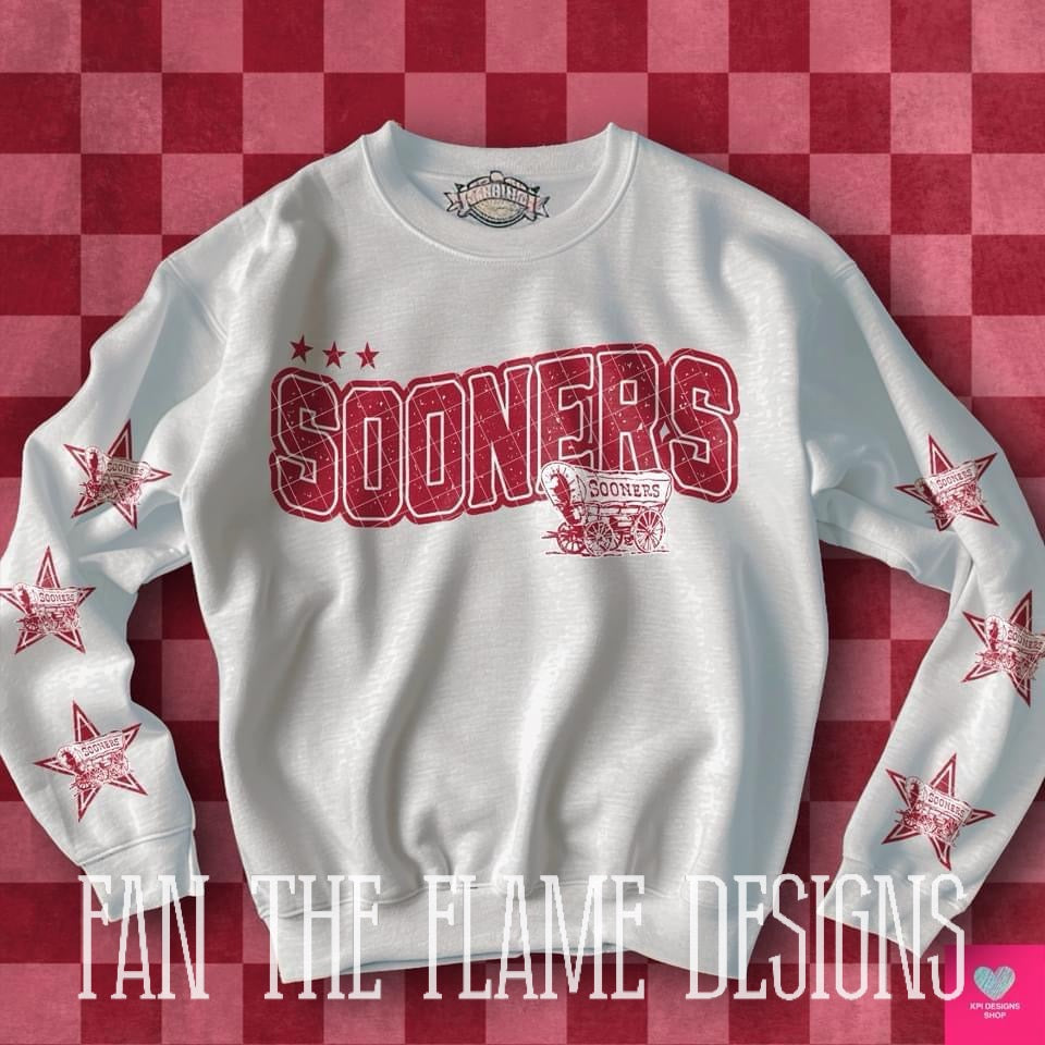 Wavy College Football tee/sweatshirt