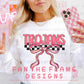 Team pink and gold with bow tee/sweatshirt