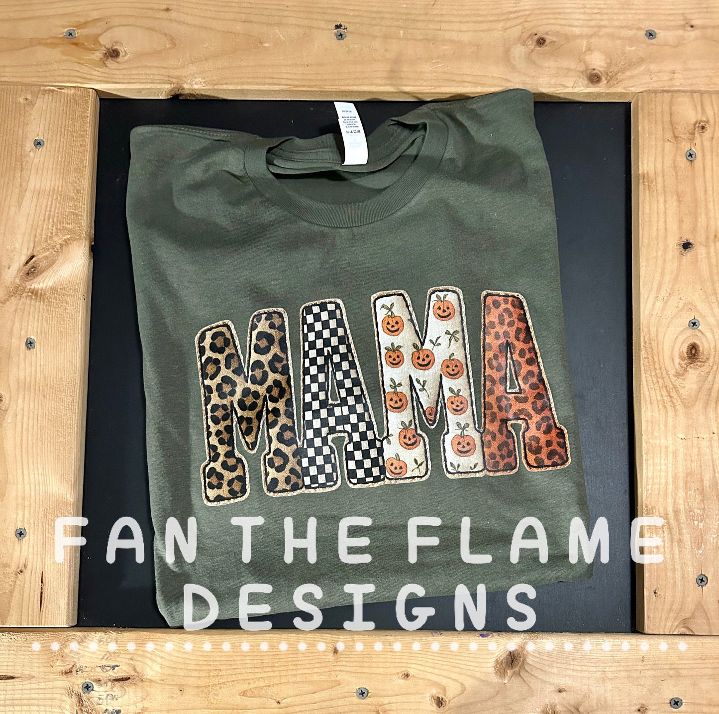 Fall Faux Embroidery Mama Tee/Sweatshirt