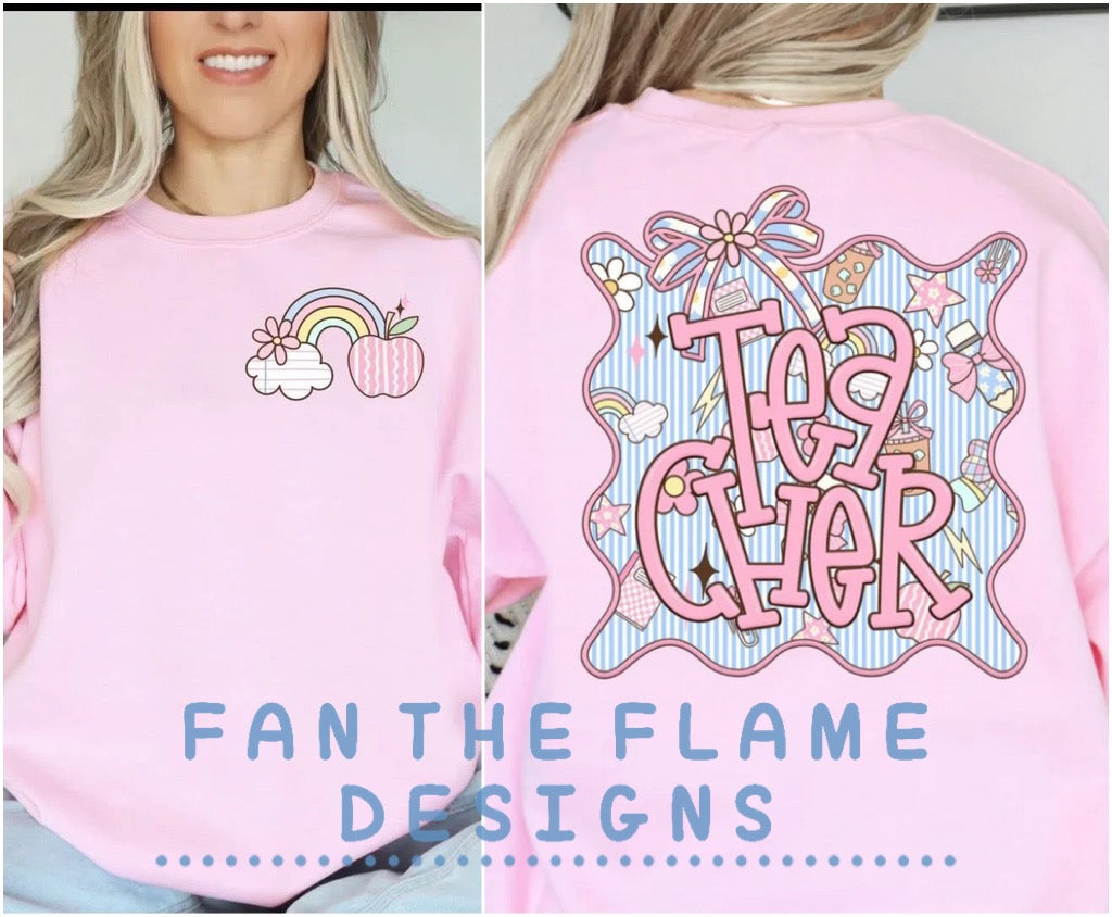 Seersucker frame Grade Levels tee/tank