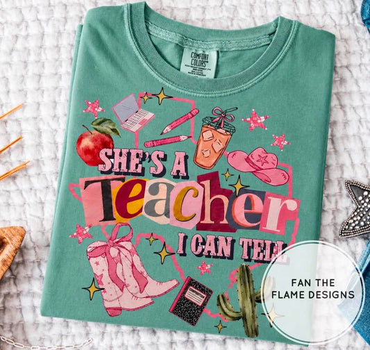 She’s a teacher I can tell