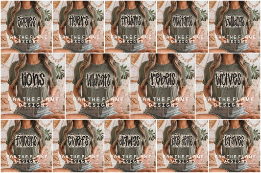 Camo black mascots Tee/Sweatshirt