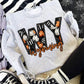 Faux Embroidered Pumpkin Filled State tee/sweatshirt