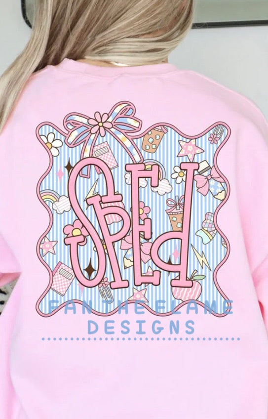 Seersucker frame Grade Levels tee/tank