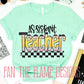 Teacher Pencil Font tee/sweatshirt