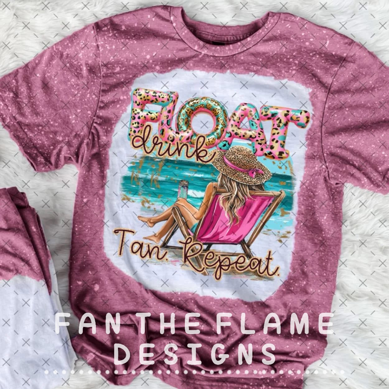 Float, drink, tan, repeat tee/tank