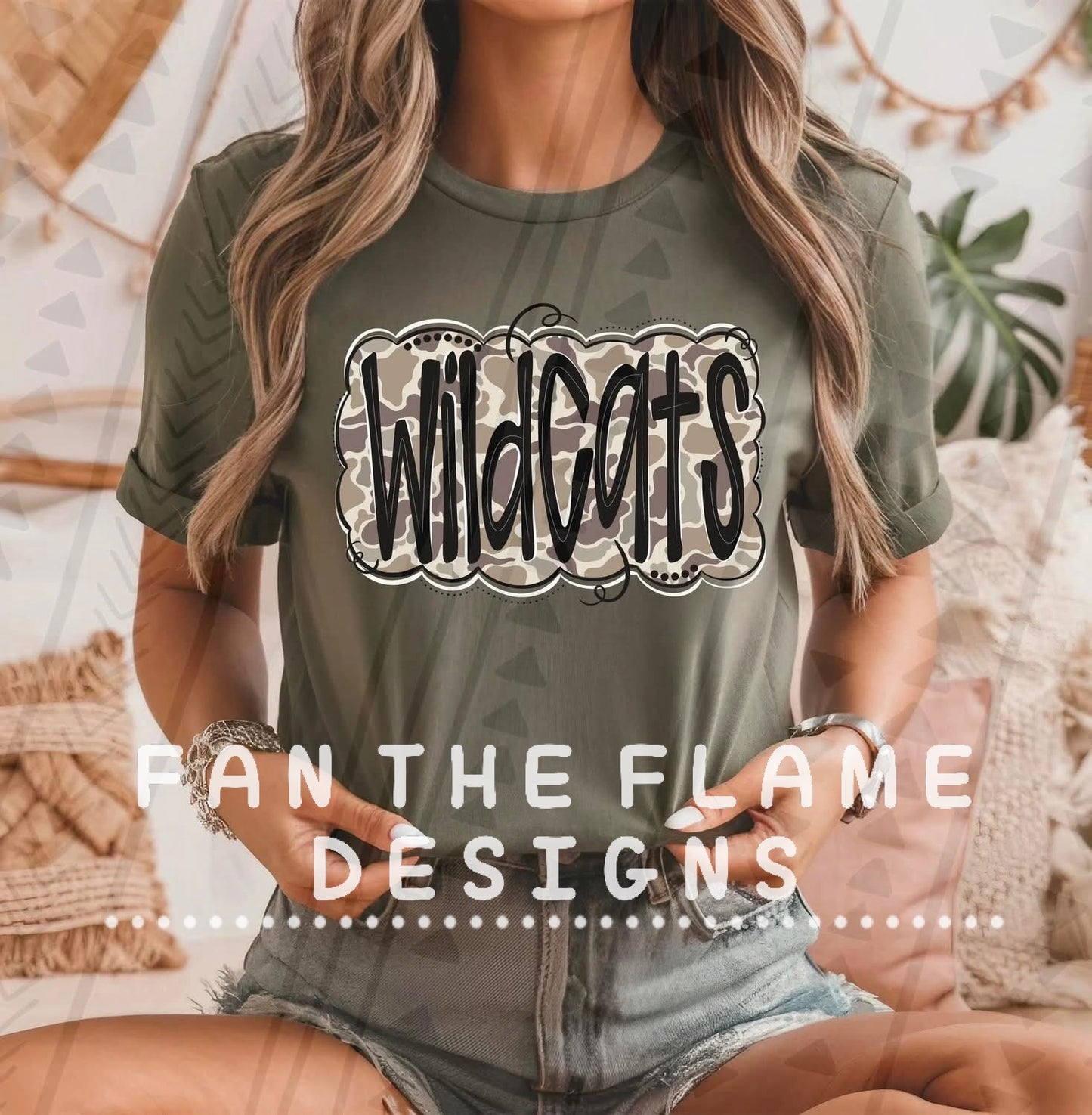 Camo black mascots Tee/Sweatshirt