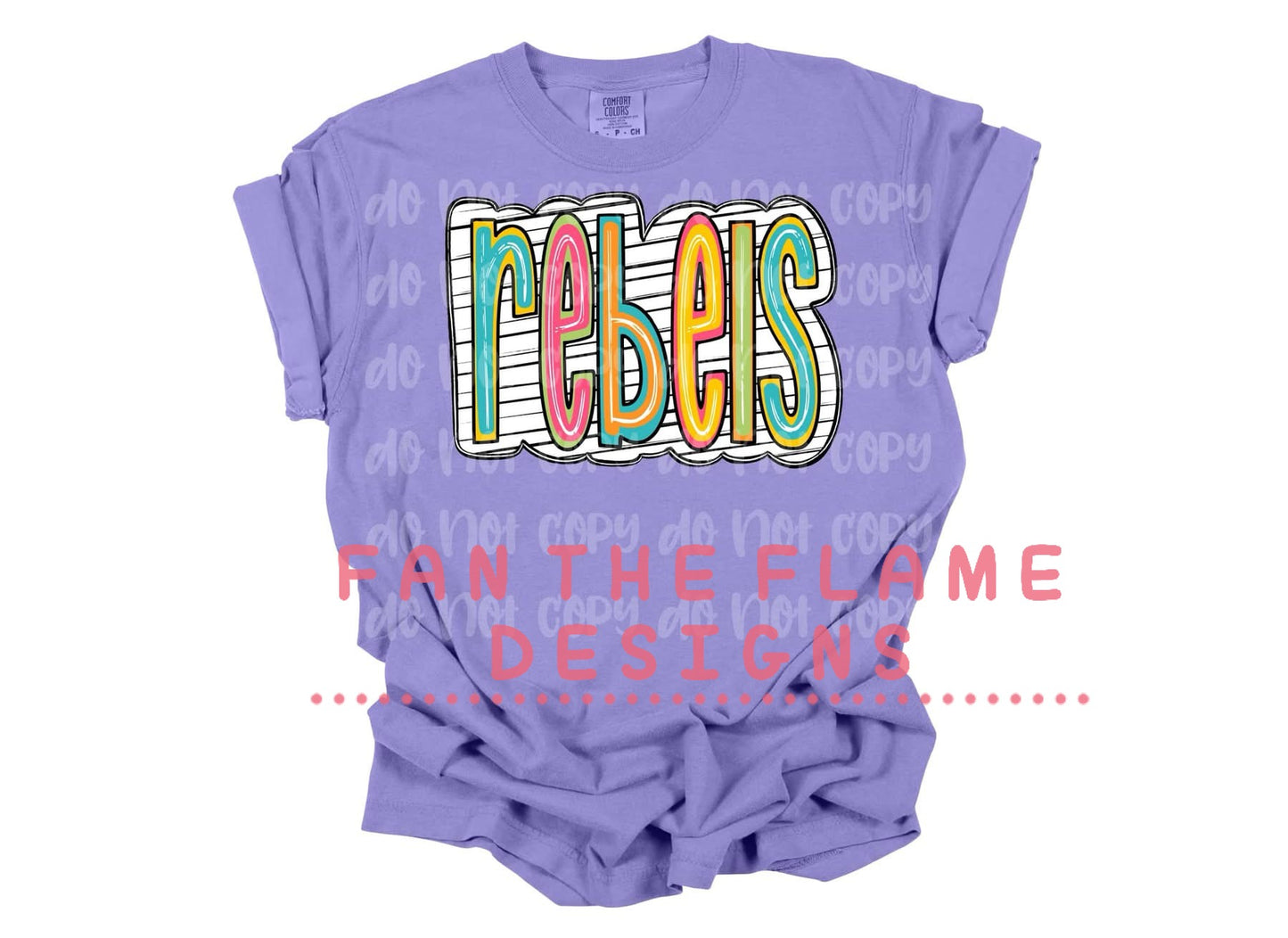Colorful Scribble Striped Mascots tee/sweatshirt