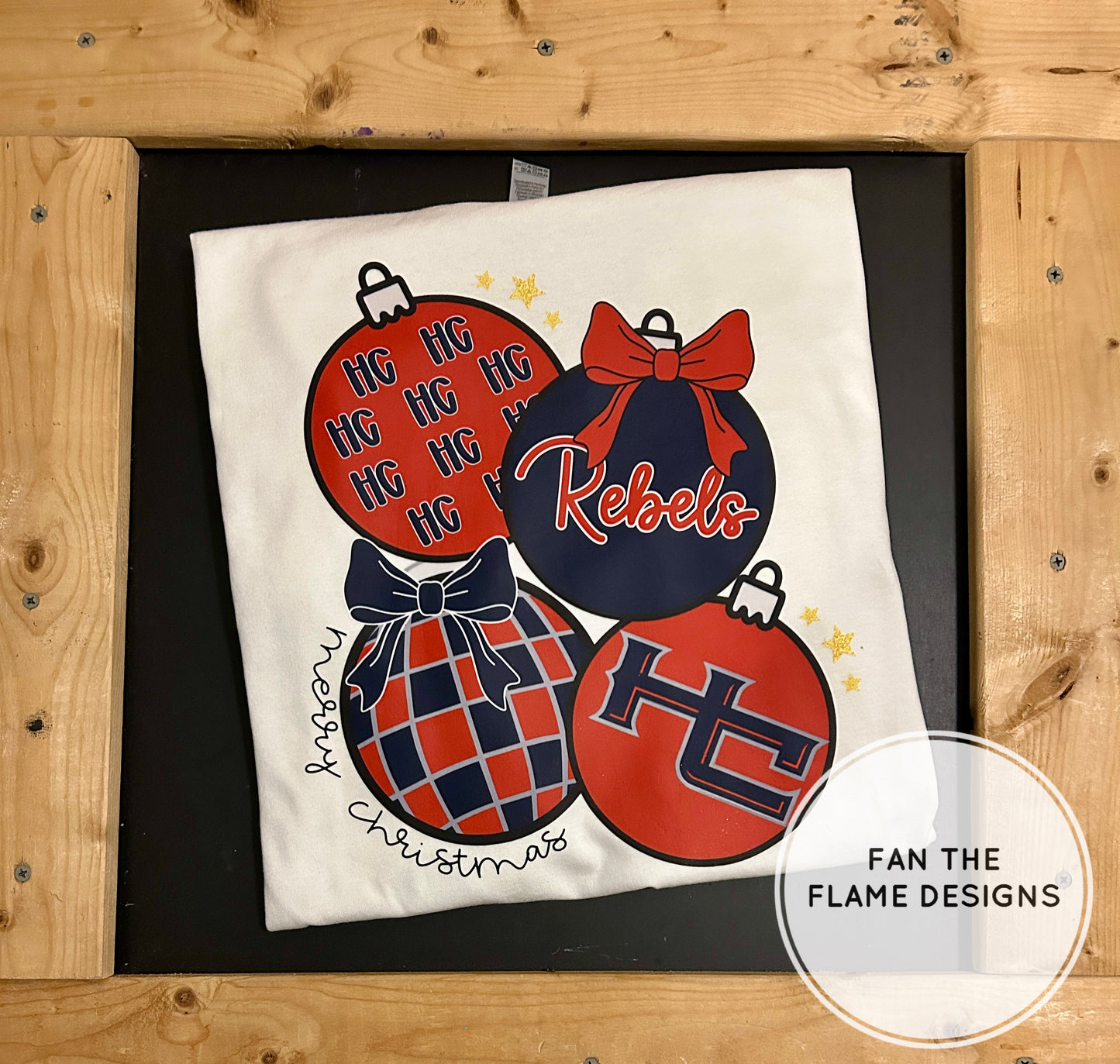 HC Retro Football Christmas Ornaments Tee/Sweatshirt