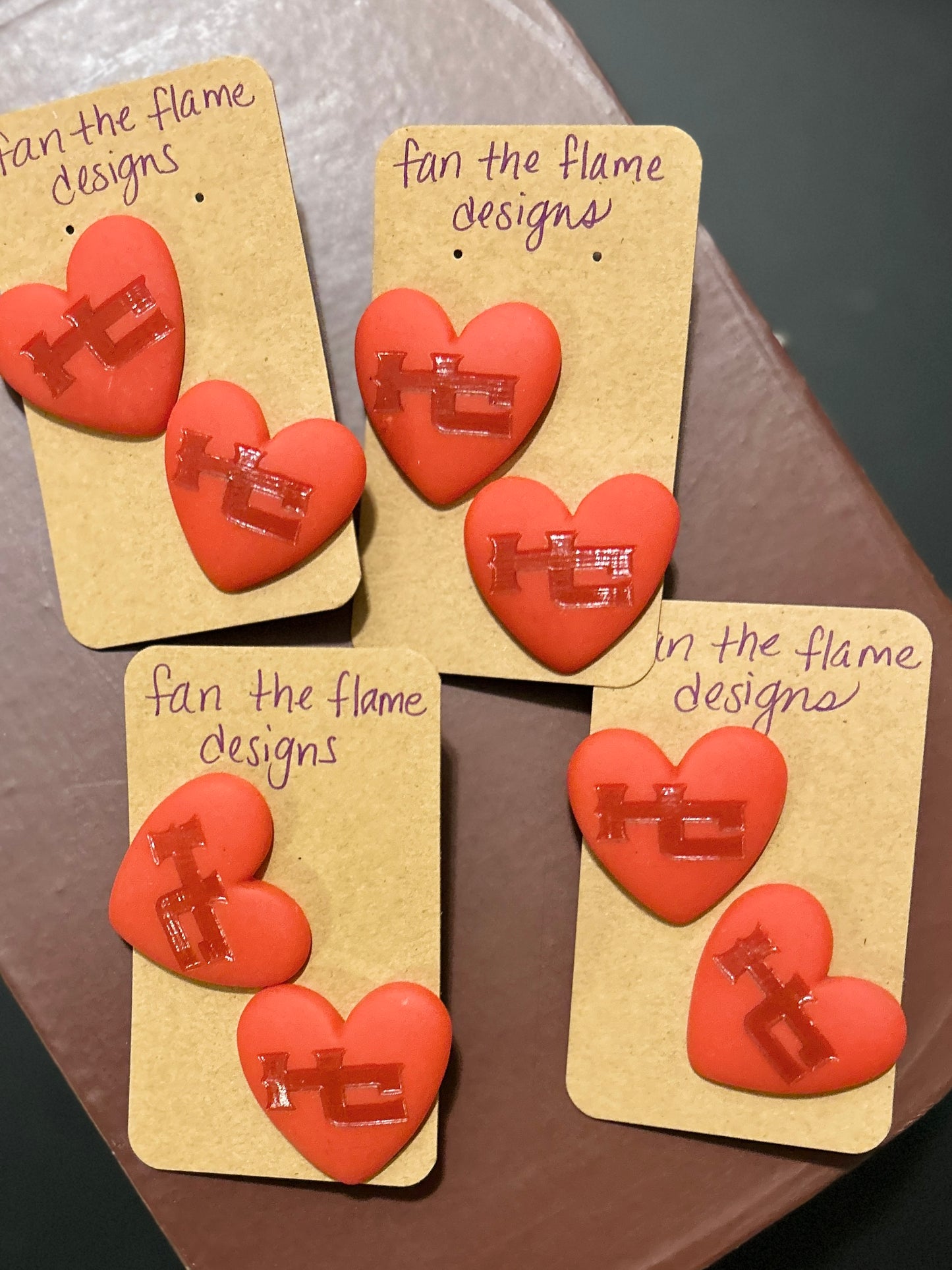 Engraved Heart HC Earrings