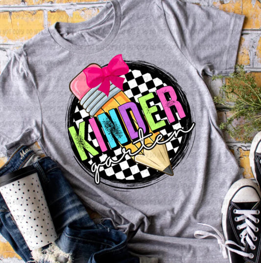 Kindergarten retro circle Tee/Sweatshirt