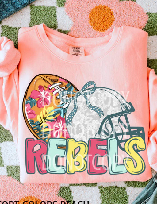 Rebels Football Helmet Tee/Sweatshirt