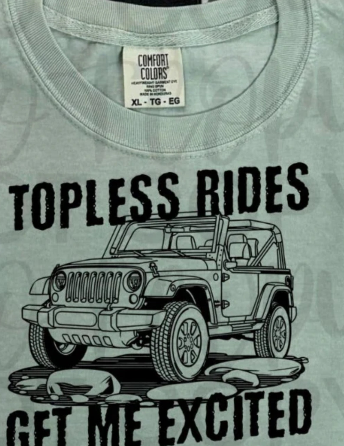 Topless rides get me excited tee/tank