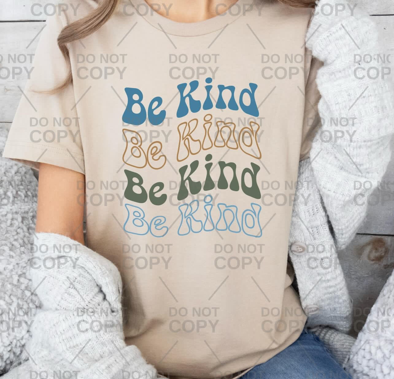 Be Kind Stacked Tee/Sweatshirt
