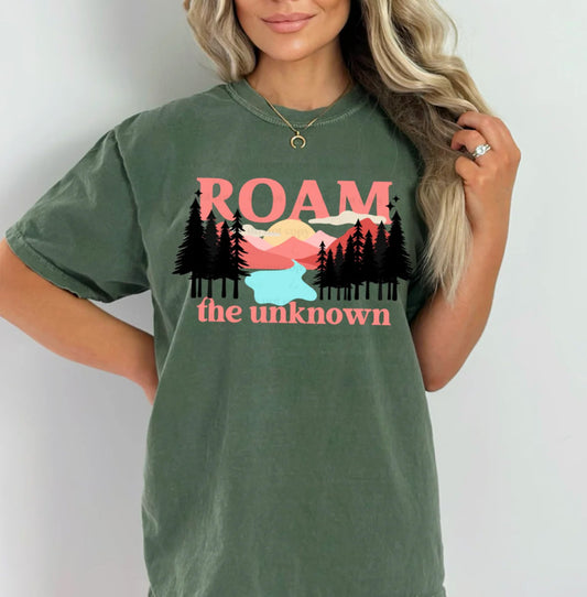 Roam the unknown tee/sweatshirt