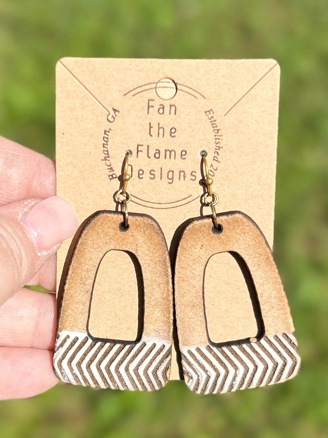 Geometric Handmade Dangle Earrings