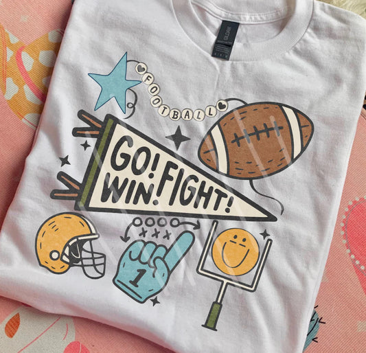 Go Fight Win Football Tee/Sweatshirt