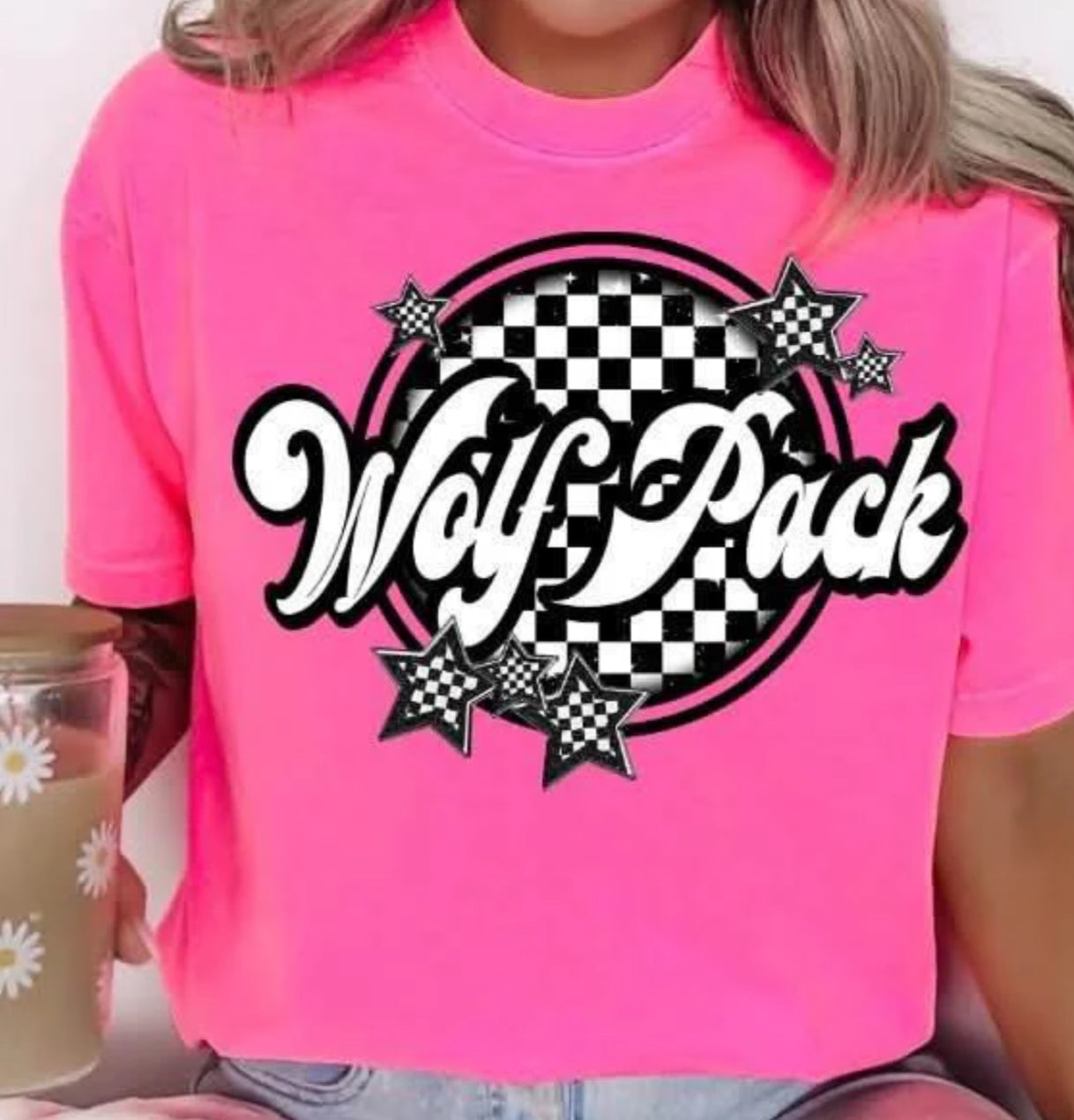 Checkered circle Mascots tee/sweatshirt