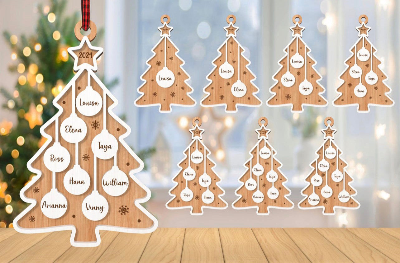 Personalized Family Tree Ornament