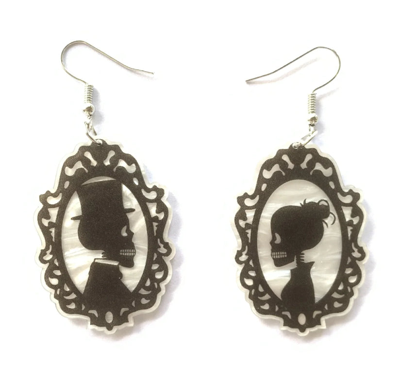 Black Gothic Halloween Earrings