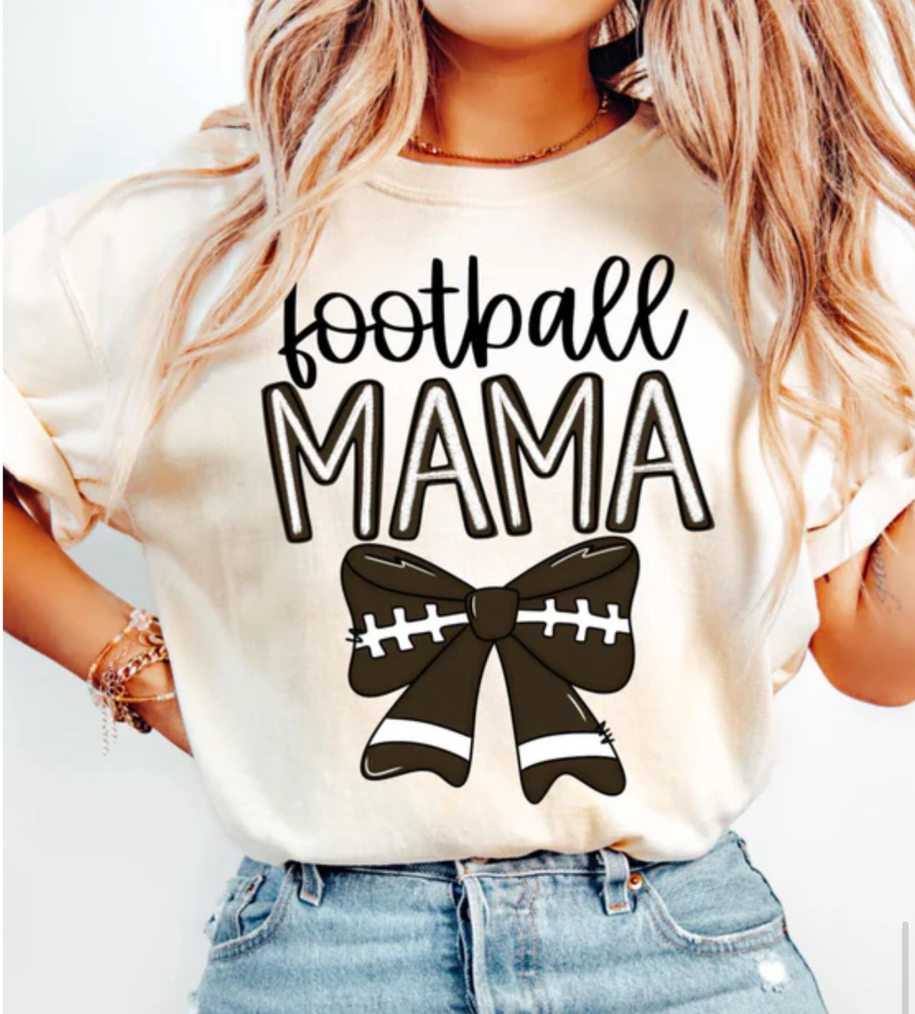 Sports Mama with Bow tee/sweatshirt
