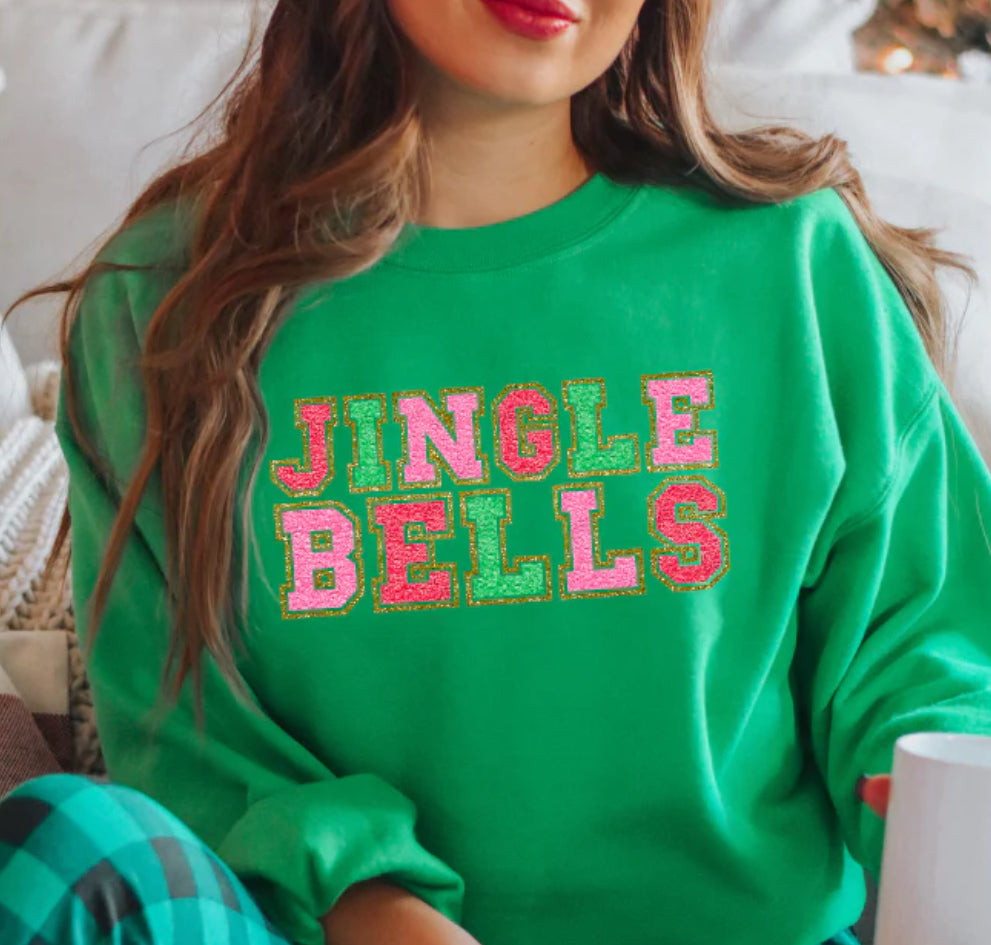 Chenille Jingle Bells tee/sweatshirt