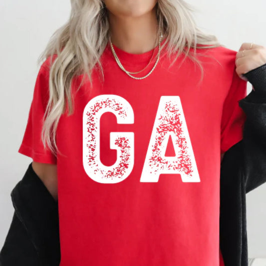 Distressed GA tee/sweatshirt