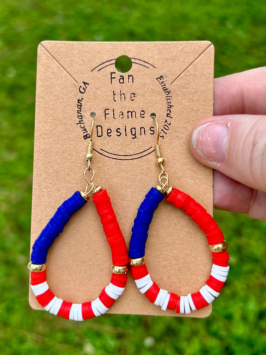 Patriotic Dangle Earrings