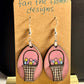 Easter Basket Dangle Earrings