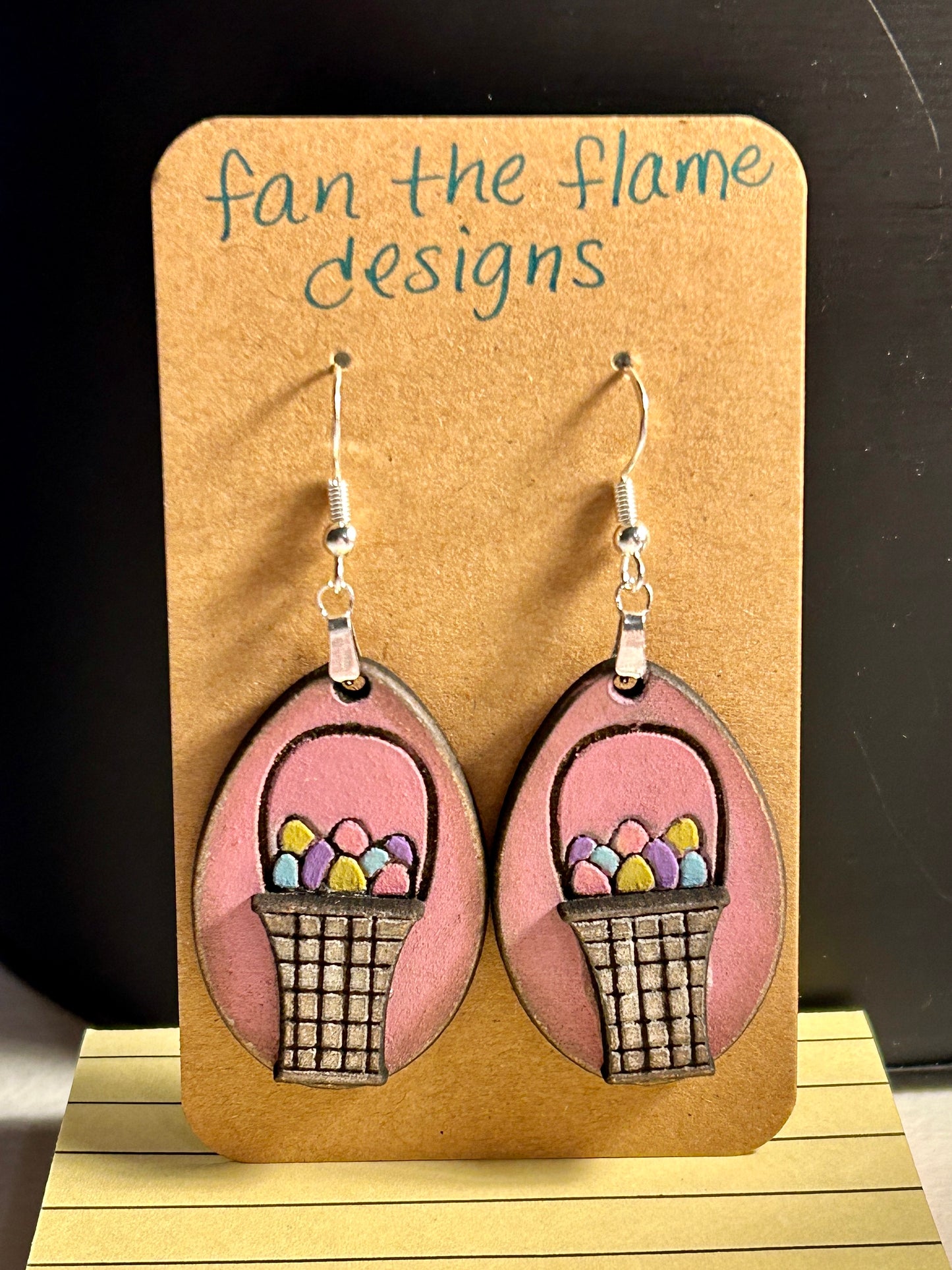 Easter Basket Dangle Earrings