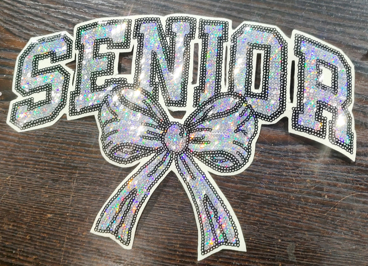 Senior Sequin Patch tee/sweatshirt