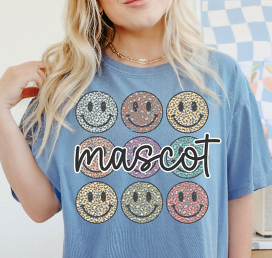 Leopard Stacked Macot Smileys tee/sweatshirt