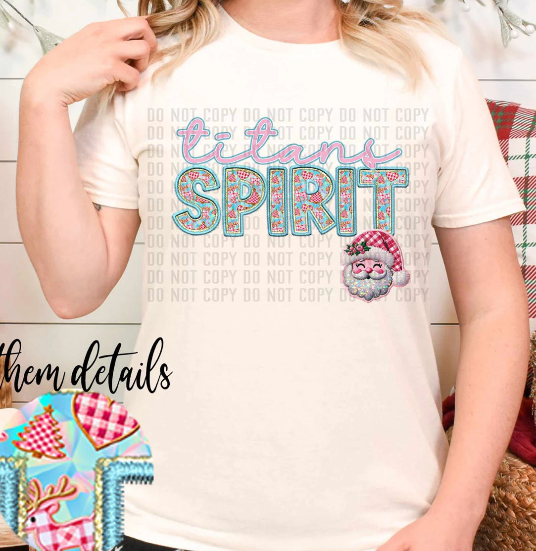 Titans spirit Christmas tee/sweatshirt