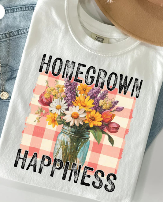 Homegrown happiness flowers tee/sweatshirt