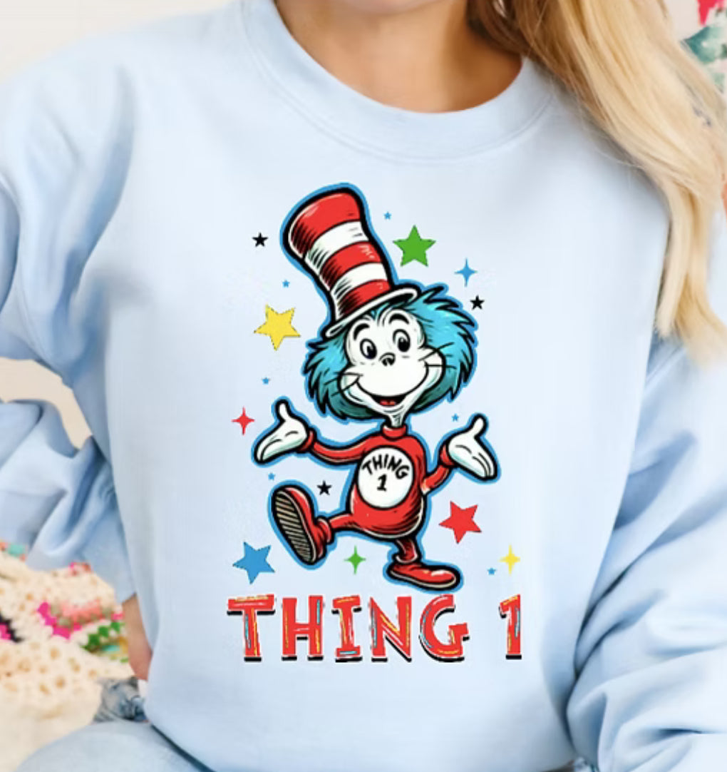 Thing 1/2 tee/sweatshirt