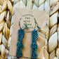 Handmade Blue Devil Dangle Earrings