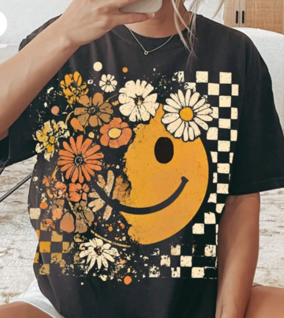 Fall Florals Happy Tee/Sweatshirt