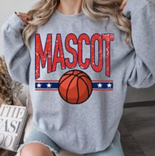 Basketball Mascot tee/sweatshirt