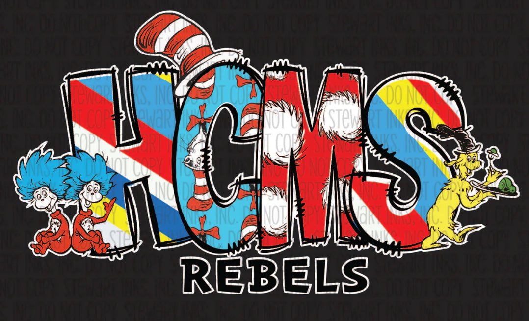 HCMS Suess Rebels tee/sweatshirt