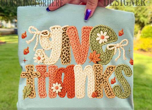 Give thanks yarn Tee/Sweatshirt