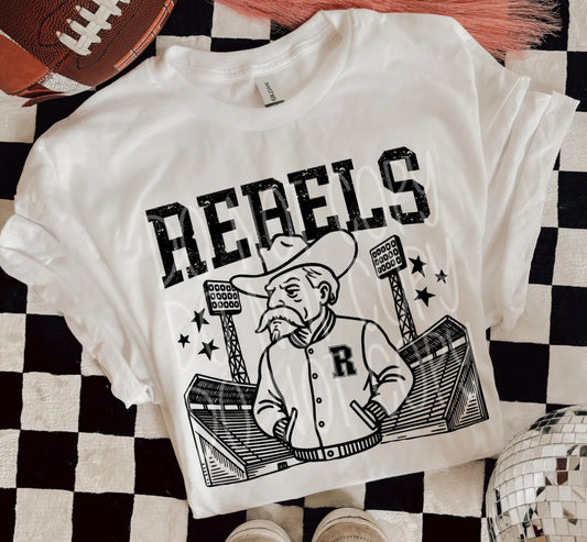 Rebels Letterman Tee/Sweatshirt