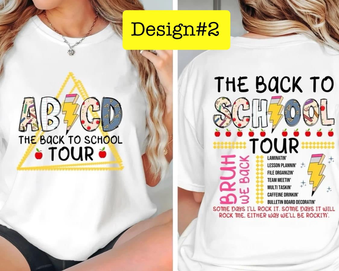 ABCD - teacher tour tee/sweatshirt