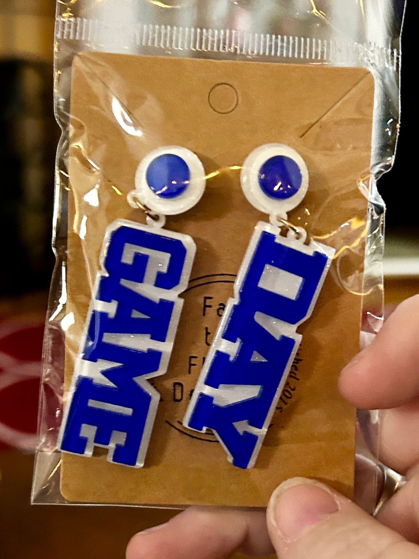 Game Day Acrylic Dangle Earrings