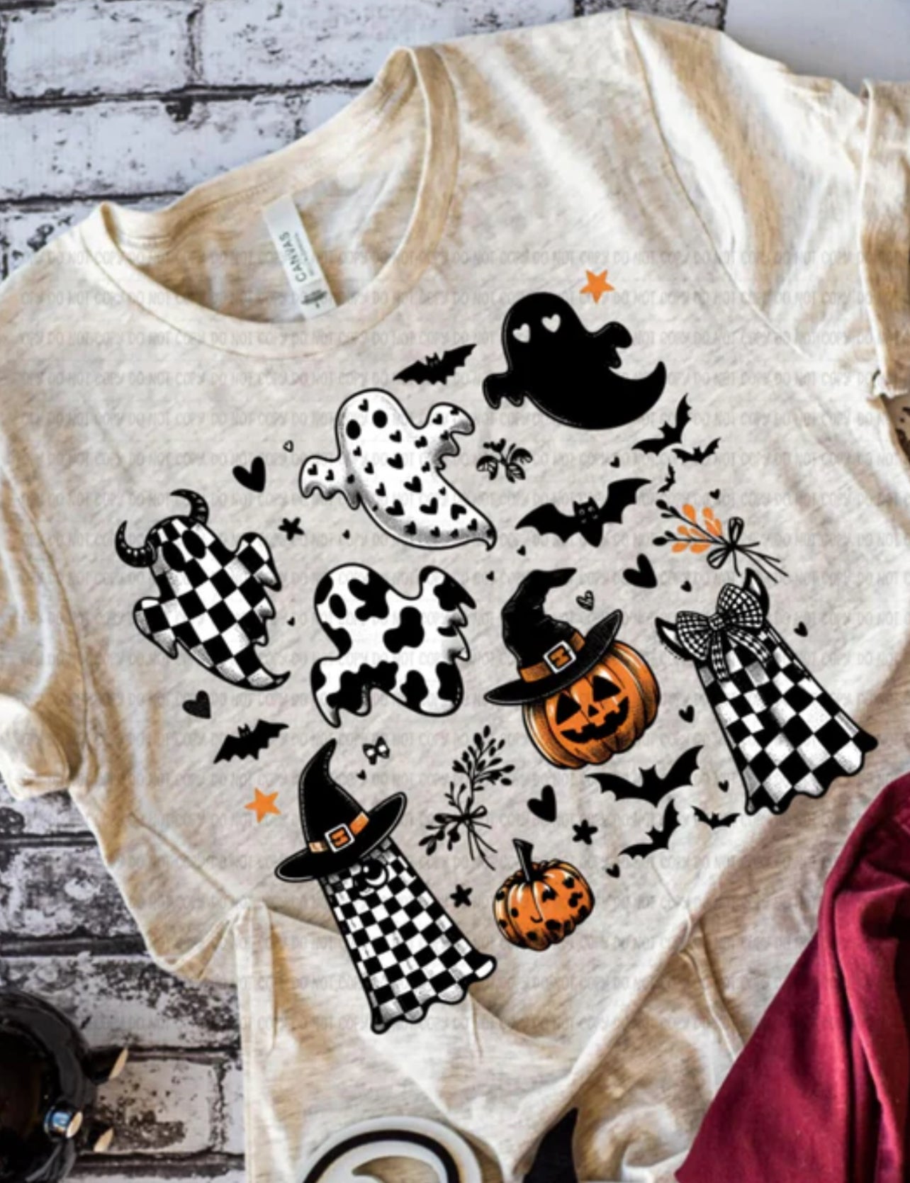 Checker Ghost Collage Tee/Sweatshirt