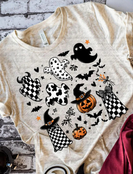 Checker Ghost Collage Tee/Sweatshirt