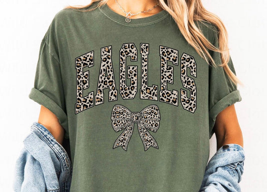Camo Eagles with Bow Short/Long/Sweatshirt
