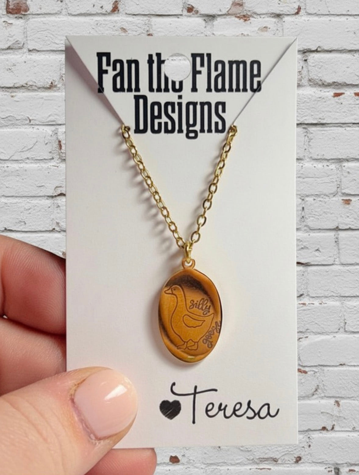 Silly Goose Necklace