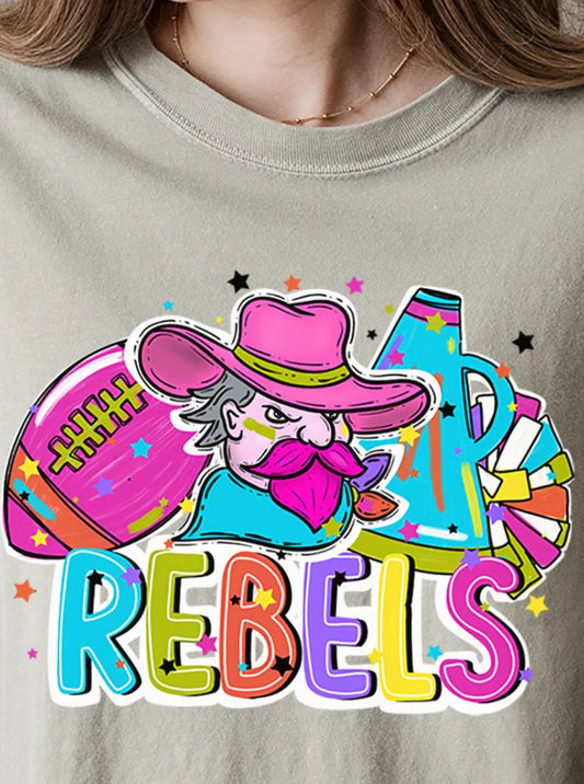 BRIGHT REBELS COLORFUL COMFORT COLORS ADULT RING-SPUN COTTON TEE