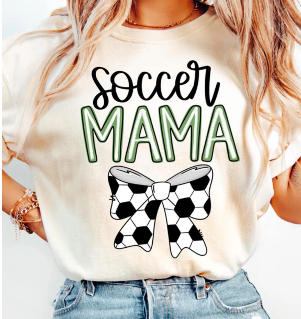 Sports Mama with Bow tee/sweatshirt